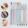 8Pcs/Set Dotting Tool With Nail Art Brush Doubled Ended