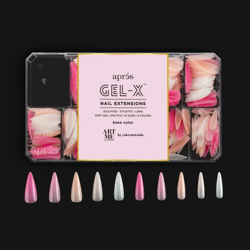 Apres GEL-X Tips Base Color 500pcs SCULPTED