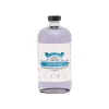 BeBeauty Top Coat Quick Dry 32oz transparent bottle with a blue label, isolated on a white background.