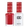 DND Duo Large nail polish in red and white.