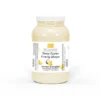 Jar of BeBeauty Honey Essen Firming Masque 4 Gal Case with coconut-pineapple, isolated on a white background.