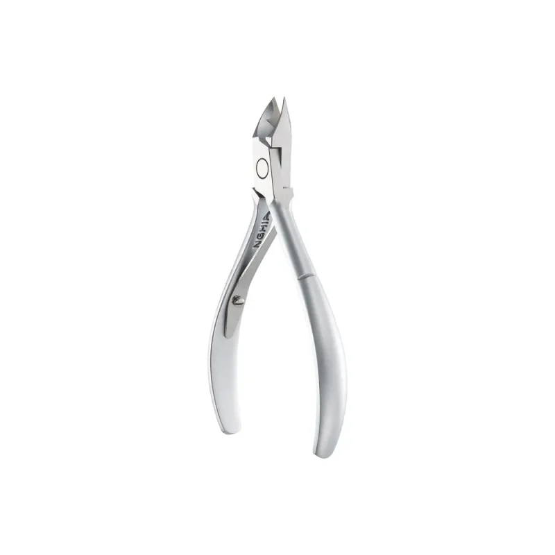 NGHIA Acrylic Nail Nippers (M-04/N-03) Box Of 10 Full Jaw with curved handles isolated on a white background.