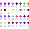 A chart of different colors of NuGenesis 2oz Dipping Powder Large.