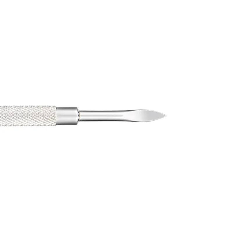 A box of 10 Nghia Pusher P-03 scalpels with textured handles isolated on a white background.