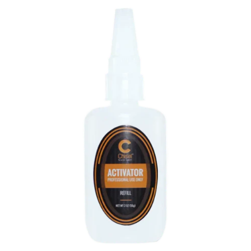 A white bottle labeled "Chisel Dip Essentials 0.5oz" with a nozzle top. Contains 2 oz (57 grams), perfect to pair with your Chisel Dip Essentials 0.5oz products.