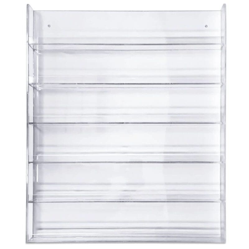 Clear Wall Polish Rack Display Hold 126