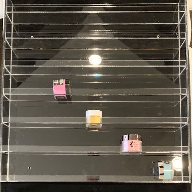 Clear 2oz Dip Wall Rack (126) Hold 70 Jars