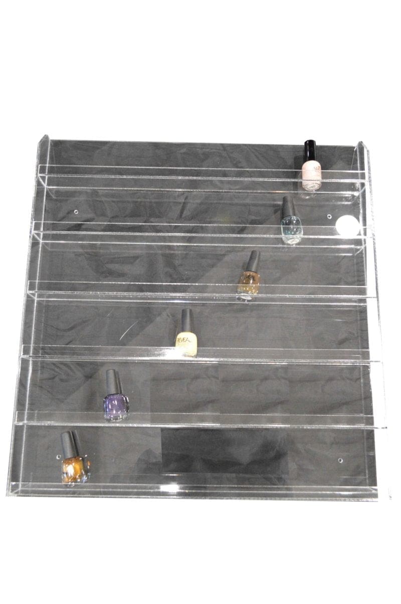 Clear Wall Polish Rack Display Hold 96