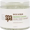 A jar of BCL Organic Spa 16oz Jasmine Coconut, labeled as natural, vegan, and clean beauty, for smoothing dry and sensitive skin. The 16 oz (473 ml) jar contains the perfect blend to nourish your skin.