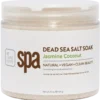 A jar of BCL Organic Spa 16oz Jasmine Coconut, labeled as natural, vegan, and clean beauty.
