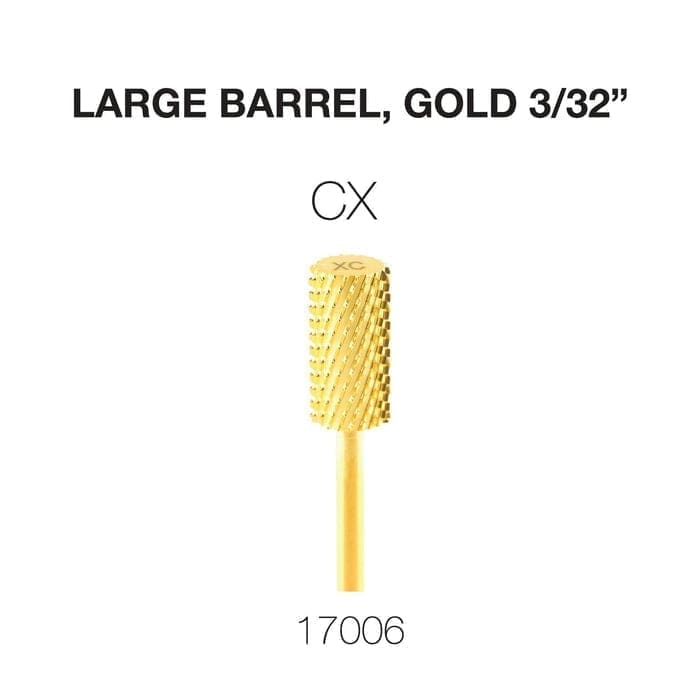 Image of a gold-colored, large barrel drill bit with a 3/32" size labeled "CX" on a white background. The number "17006" appears below it. This **Cre8tion 2-Way Carbide Large Barrel Bit 3/32"** is perfect for precision drilling.