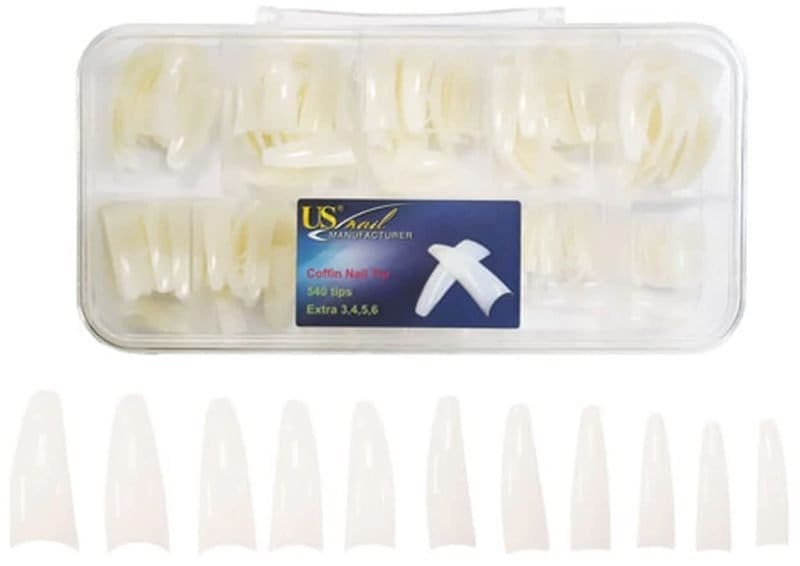 USN Natural Coffin Nail Tip Box (540 tips)