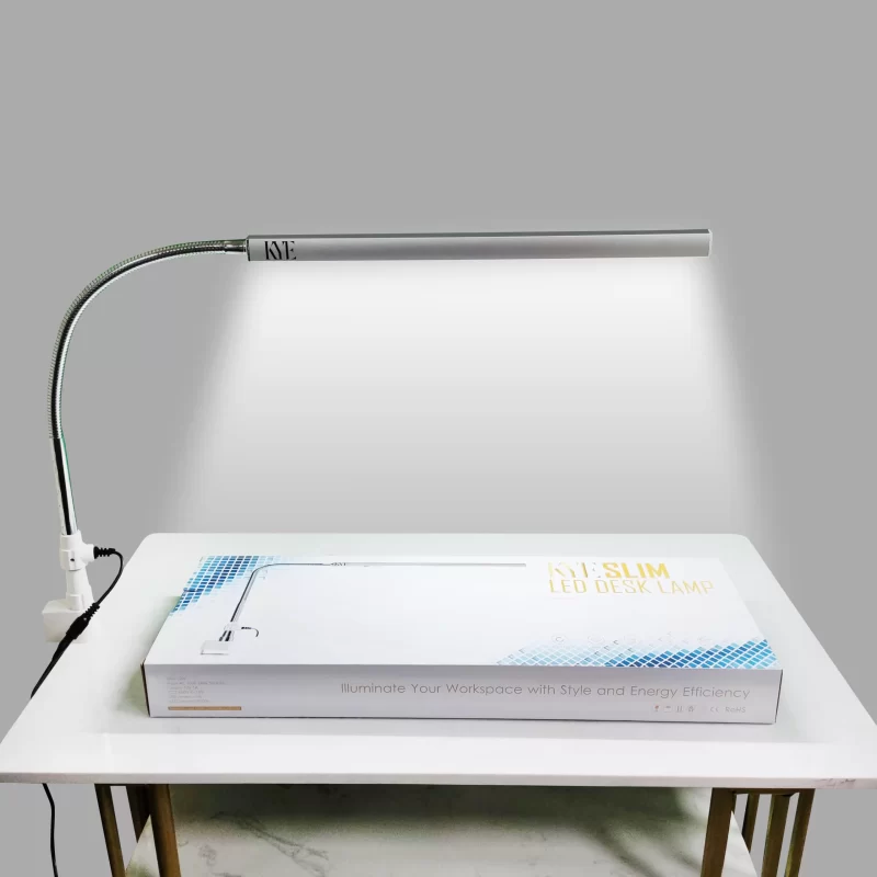 KYE Slim LED Desk Lamp Silver