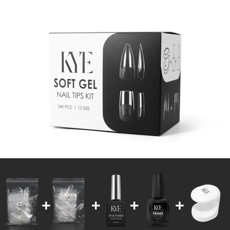 KYE Soft Gel Kit 1 Medium Coffin + Almond