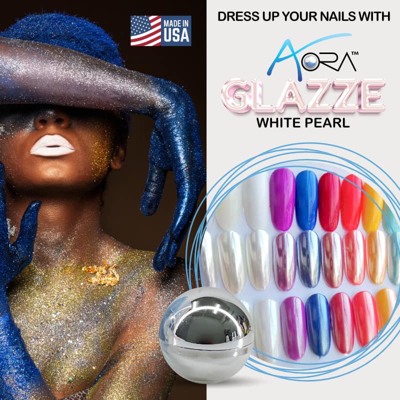 Aora Chrome Glazzed White Pearl 3 grams