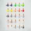 A diverse selection of Apres Gel Color 0.5oz nail polishes in various shades.