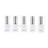 Five bottles of apres Heavenly Top Gel Coat Set of 6 on a white background. (Keywords: bottles, Heavenly Top Gel Coat)