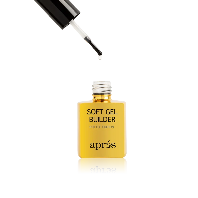 Apres Soft Gel Builder In A Bottle 15ml is a versatile gel product for nail enhancement.