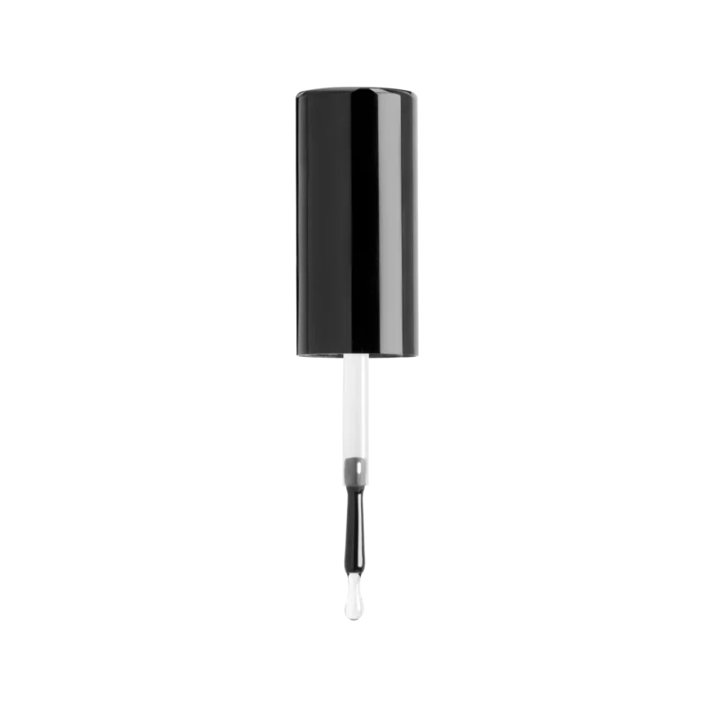 A black and white apres Soft Gel Builder In A Bottle 15ml on a white background.