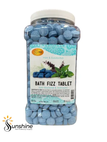 A jar of Spa Redi Bath Fizz 950 Tablet (4ga/Cs) on a white background.