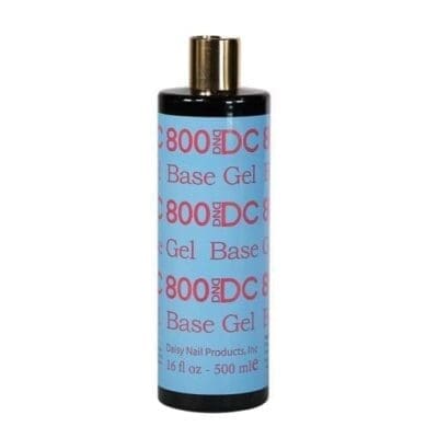 A DND DC Base Gel 16oz Refill bottle on a white background.