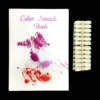 The [Acrylic Nail Art Color Chart Display Book] is next to a set of nail polishes.