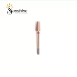 A KYE Premium Bit Small Tapered Barrel 5.2mm nail drill bit on a white background with the sunshine nail & beauty supply logo above it.