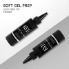 Two black bottles of KYE Soft Gel Tip Adhesive Refill 120ml are displayed on a light gray and white background, alongside a 120ml refill bottle for your convenience.