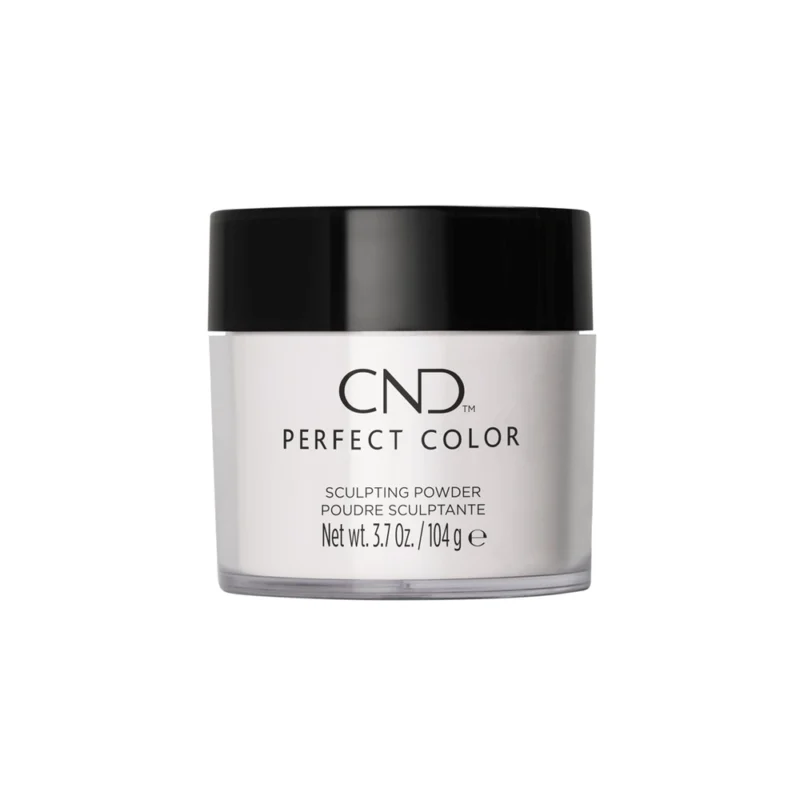 A jar of CND Sculpting Powders 3.7oz, isolated on a white background.