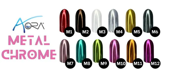 Aora Metal Chrome 1g (M1-M12)