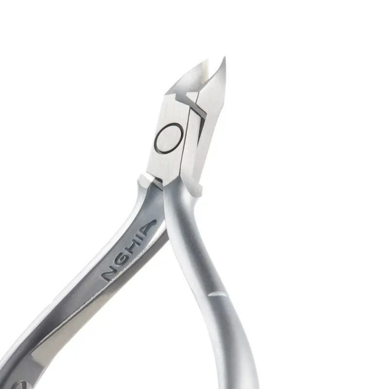 NGHIA Cuticle Nipper (D-01/C-03 ) stainless steel nail clippers isolated on a white background.