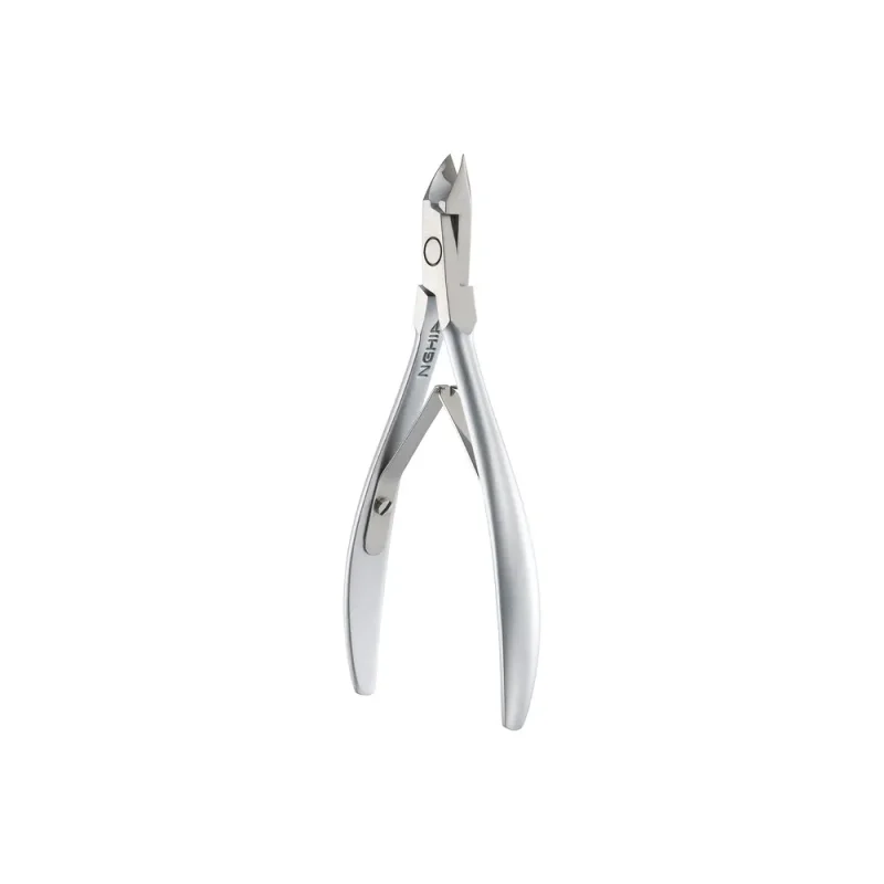 NGHIA Cuticle Nipper (D-07/C-07) Box of 10pcs stainless steel nail clippers isolated on a white background.