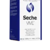 Professional Seche VIVE Instant Gel Effect Top Coat salon refill kit with four free 0.5 oz bottles, displayed in a navy blue and white box.