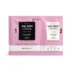 Image of a two-compartment packet labeled "Gel-Ohh! Jelly Spa Bath" and "Gel-Ohh! Melting Mineral" by AvryBeauty. The pink packets, featuring black text, contain Pedi Bath products in the soothing "Jasmine Bliss" scent for a luxurious experience.