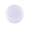 A clear, round, transparent contact lens on a white background resembles the sleek, smooth finish of the Gelish Foundation Flex Soak-Off Rubber Base Nail Gel - Clear 15ML.