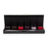 A black compact case containing the Gelish Solid Cream Gel Polish 6pc Palette - Getting Ready, featuring six versatile shades and a small lip brush.