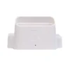 The ManiPro Passport Next Complete White plastic holder, featuring an embossed logo in the center, comes in a rectangular shape with two side extensions.