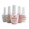 Five bottles of Kupa ENRICHRx Builder Gel in various shades are lined up.