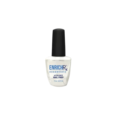 Bottle of Kupa ENRICHRx Essentials PH Balance Nail Prep 0.5oz featuring a sleek black cap.