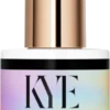 A bottle of KYE Gel Non-Stick Matte Top (HEMA FREE) with a gold cap, labeled "Soak Off UV/LED 15ml-0.5fl.oz".